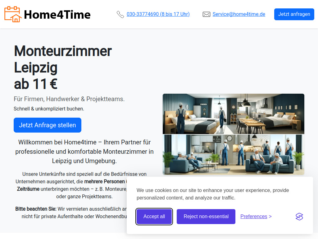 Website von Home4time GmbH in Bad Münstereifel