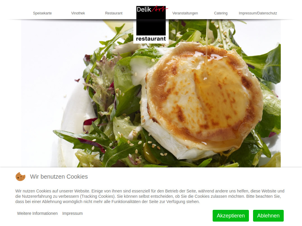 Website von delikartessen GmbH in Bonn