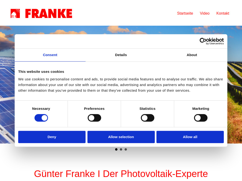 Website von Sachverständigenbüro Franke in Neuendettelsau