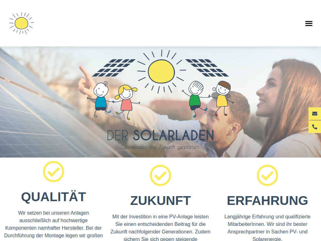Website von Der Solarladen in Iserlohn