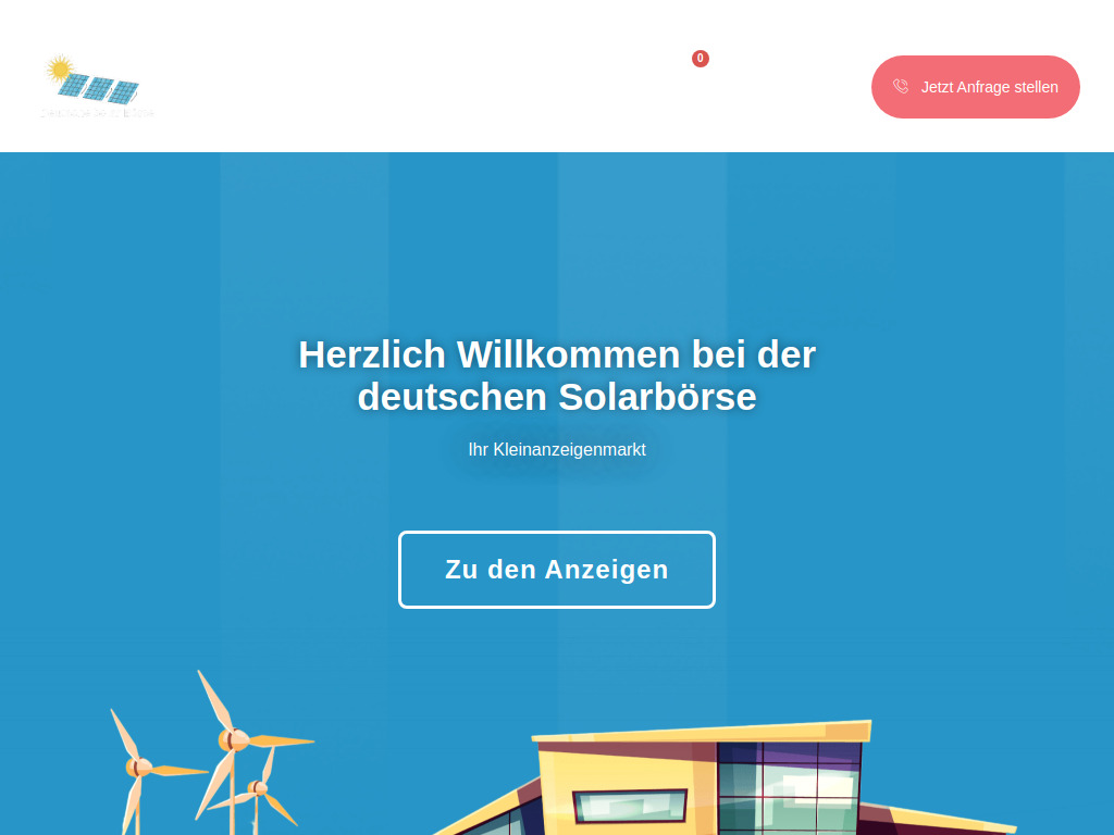 Website von Deutsche Solar Börse in Eußenheim