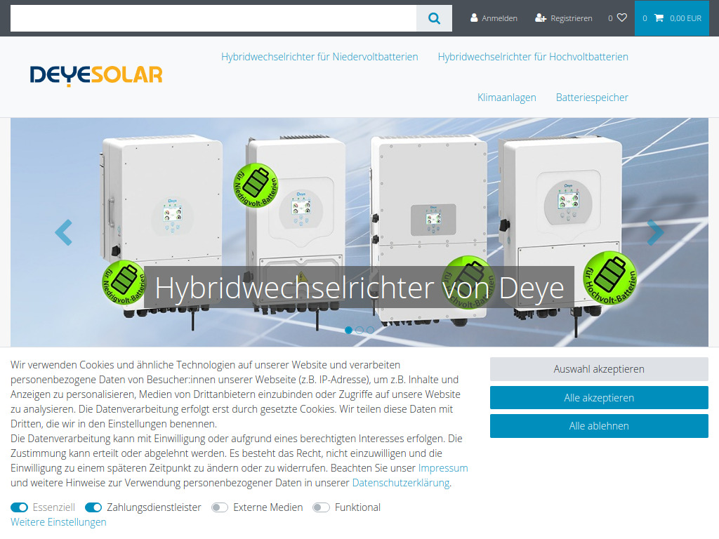 Website von HALOGENKAUF LIGHTECH GMBH in Schwarmstedt