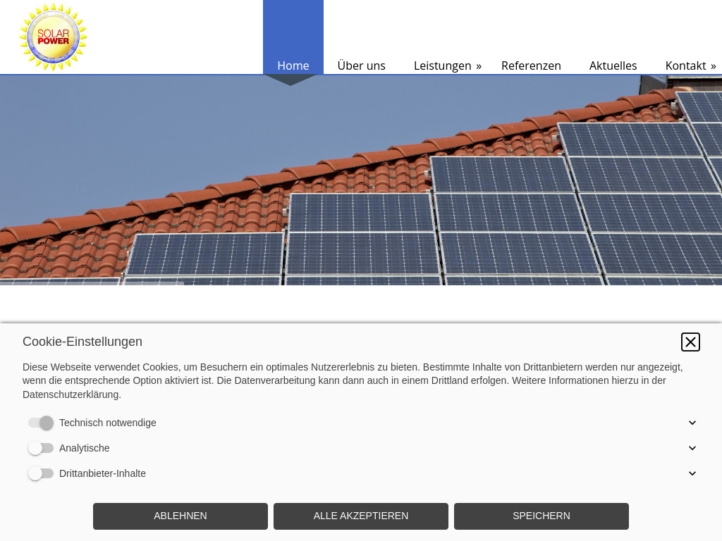Website von Diamantis Solarstrom GmbH in Essen-Bredeney