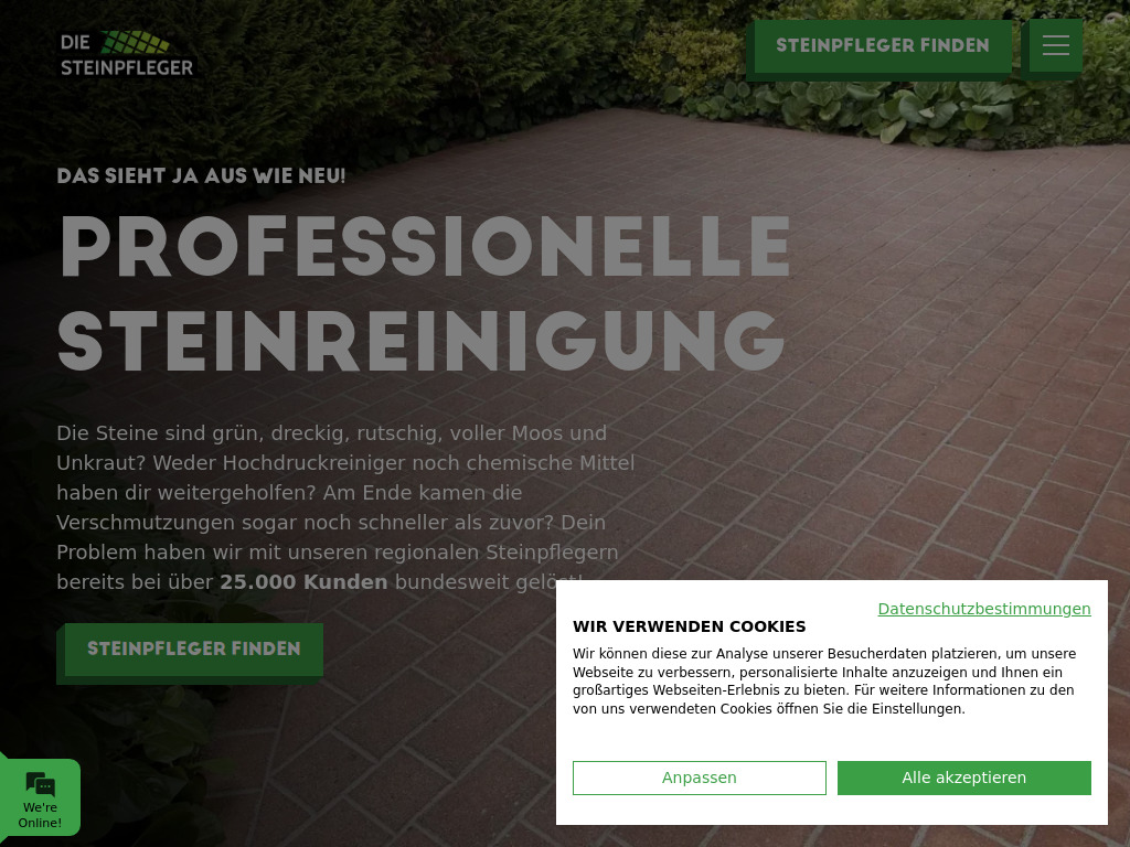 Website von Die Steinpfleger -PP- in Schaafheim