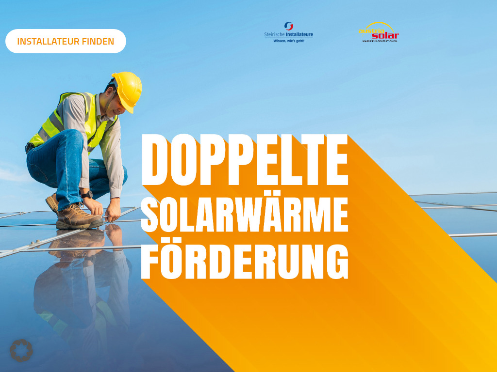 Website von Doppelte Solarwärme Förderung