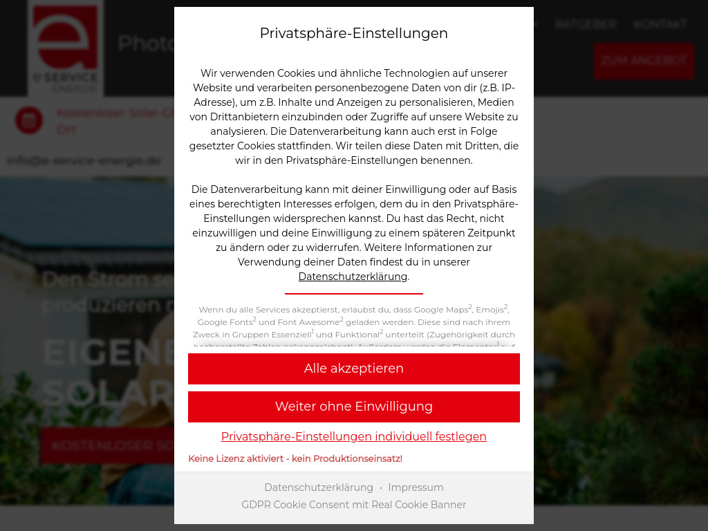 Website von E-Service Haberkorn GmbH in Harzgerode