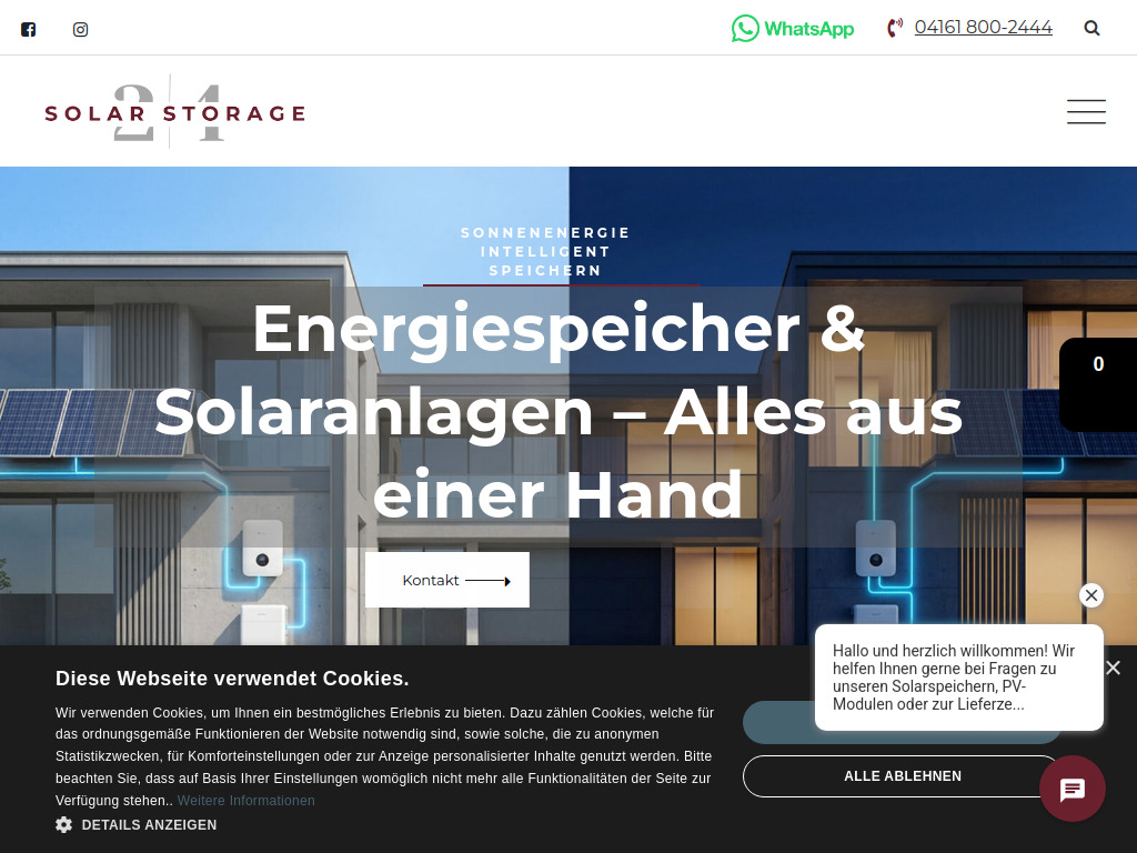 Website von MAS Elektronik AG in Buxtehude
