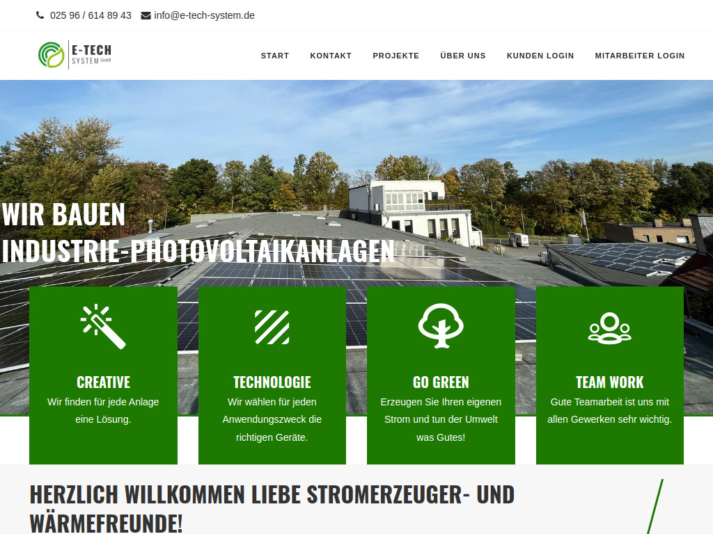 Website von E-Tech-System