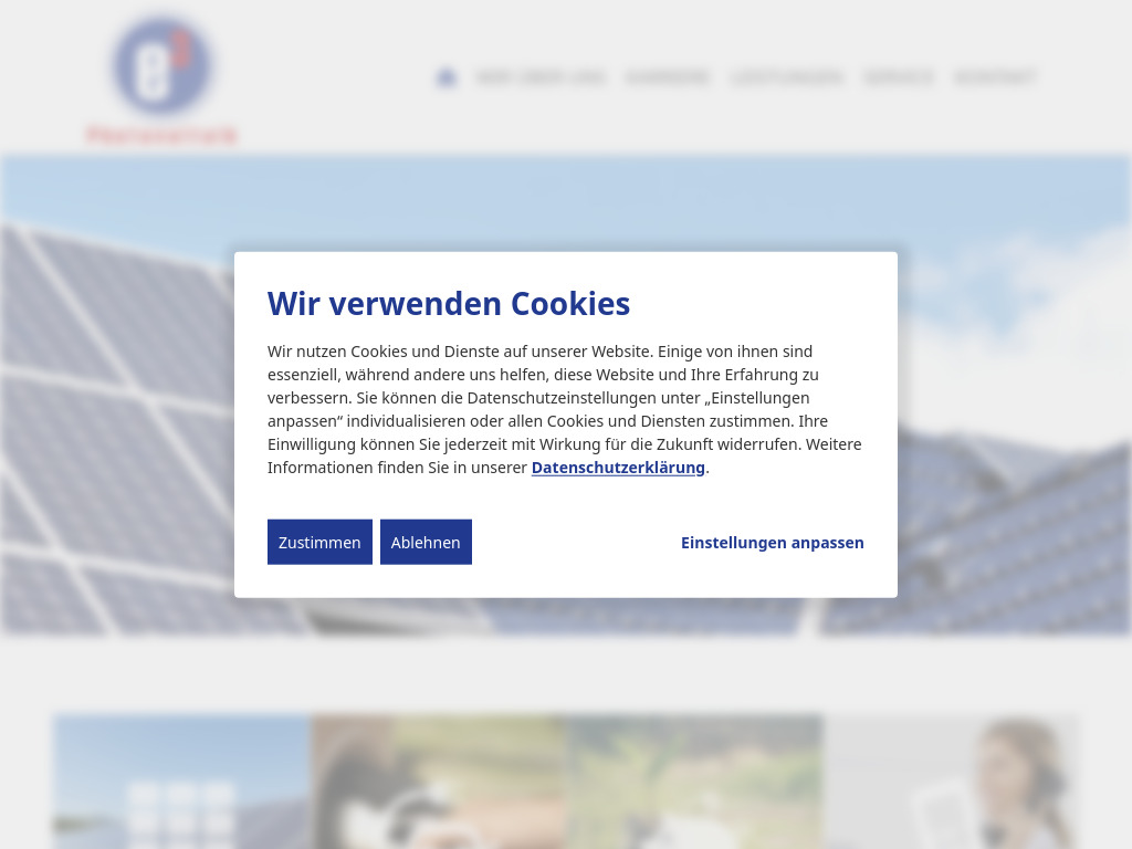 Website von E3 Energietechnik GmbH & Co.KG in Hagelstadt