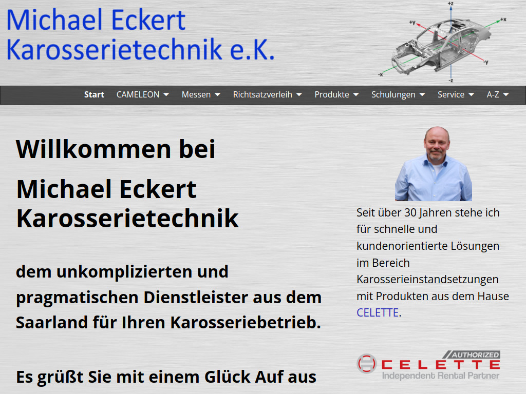Website von Michael Eckert Karosserietechnik e.K. in Saarbrücken