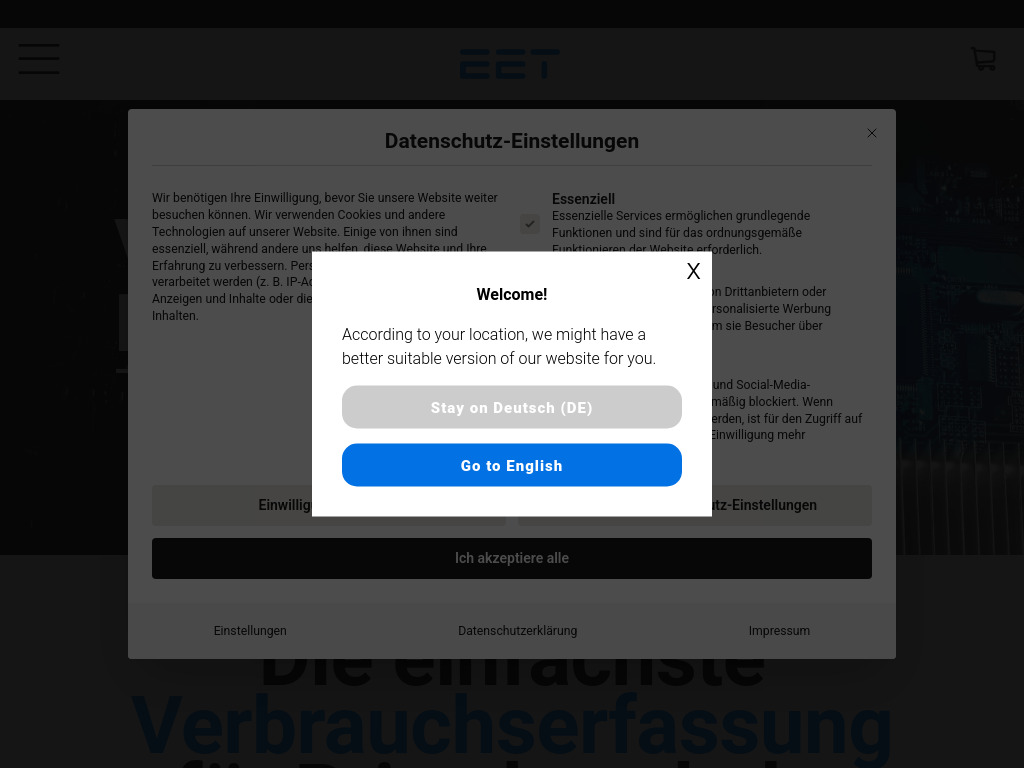 Website von EET – Efficient Energy Technology GmbH in Graz