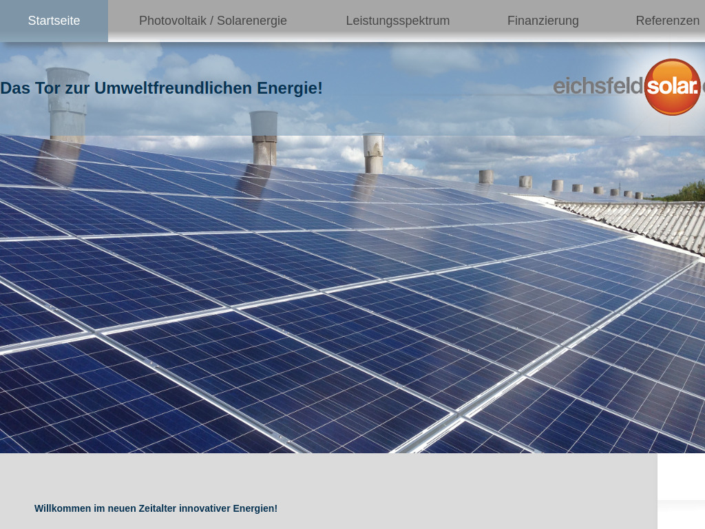 Website von Solartechnik Markus Kaufhold in Uder