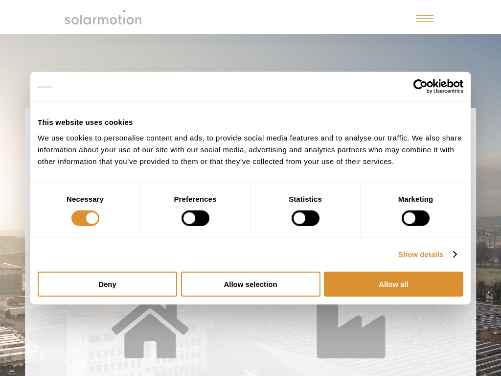Website von solarmotion ag in St. Gallen