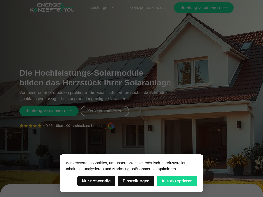 Website von Energiekonzepte4you GmbH in Giesen