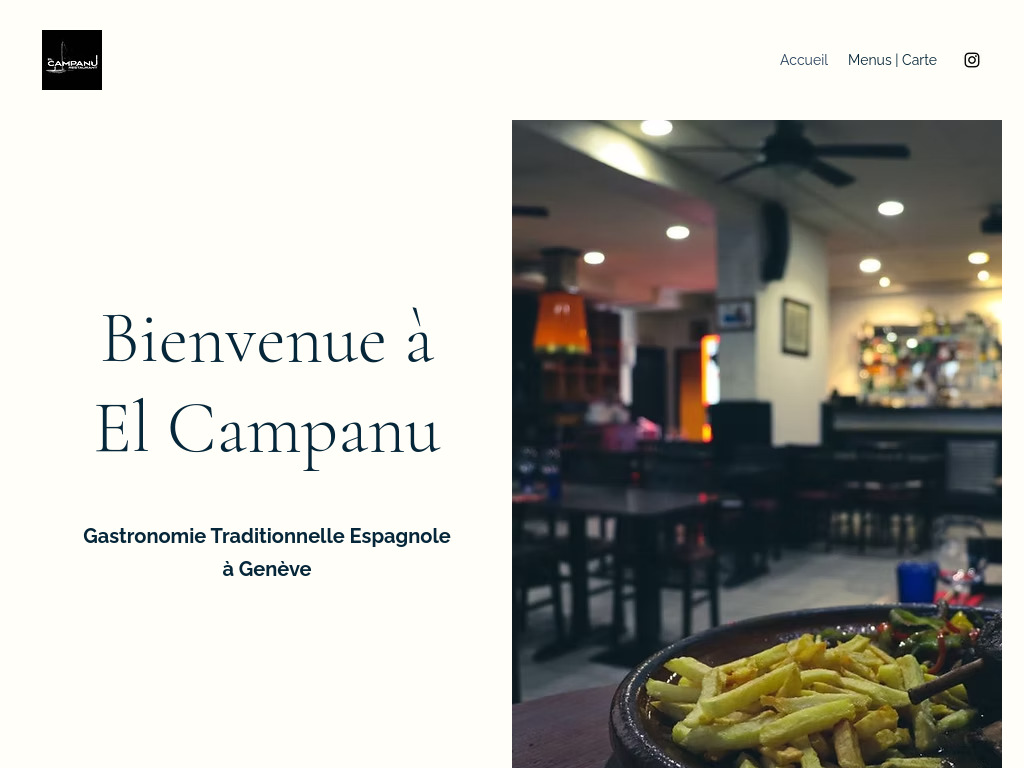 Website von El Campanu in Gèneve