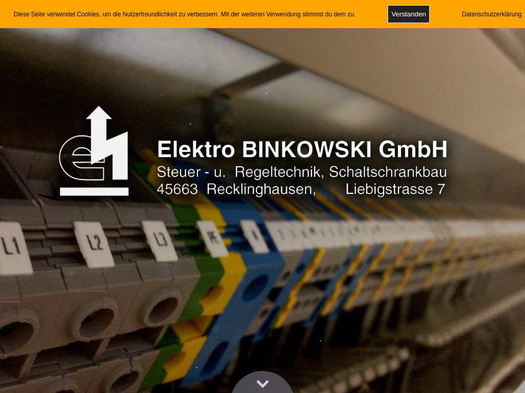 Website von Elektro Binkowski GmbH in Recklinghausen