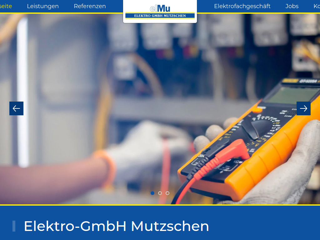 Website von elMu Elektro GmbH in Grimma-Mutzschen