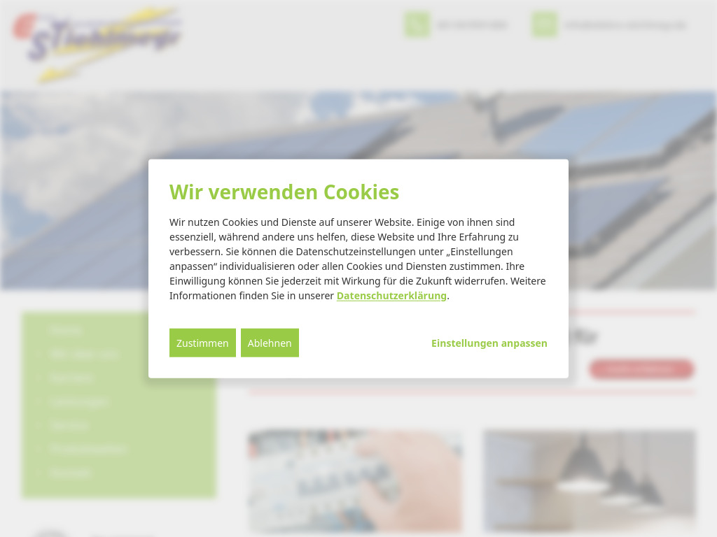 Website von Elektro & Steuerungstechnik Stichlmeyr