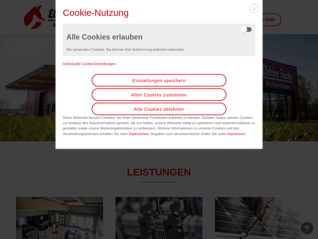 Website von Elektro Fuchs Inh. Harald Fuchs