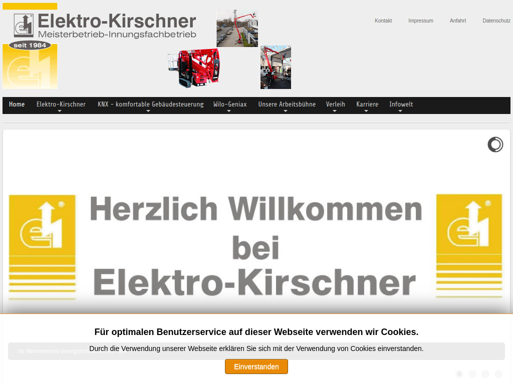Website von Elektromeister Wolfgang Kirschner in Uetersen