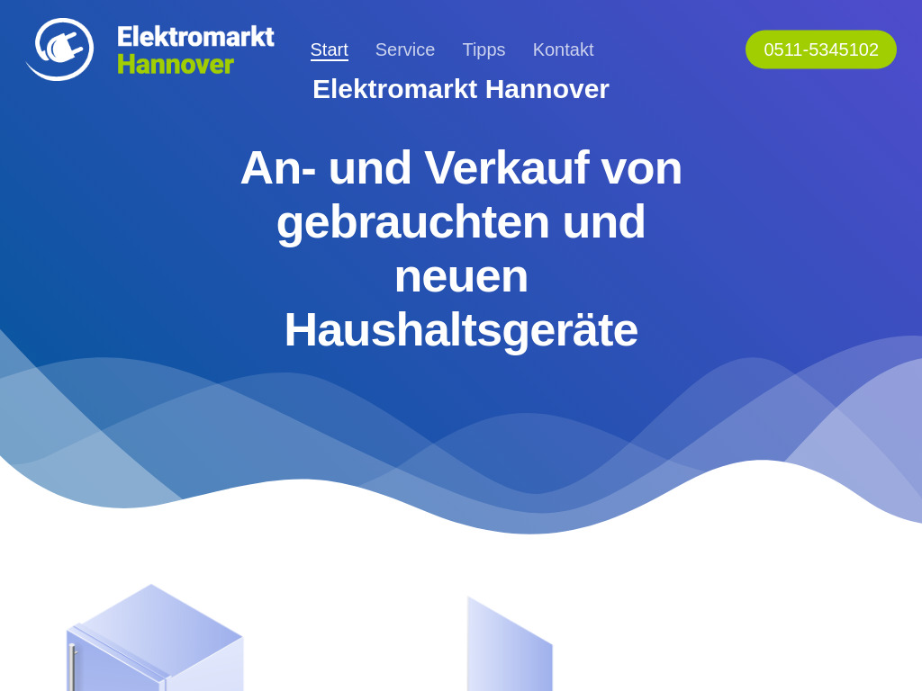Website von Elektromarkt Hannover in Hannover