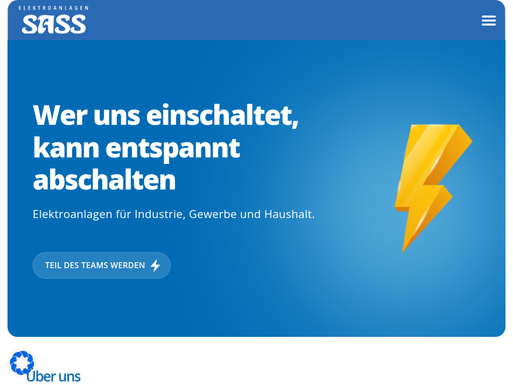 Website von Elektroanlagen Sass GmbH in Buxtehude