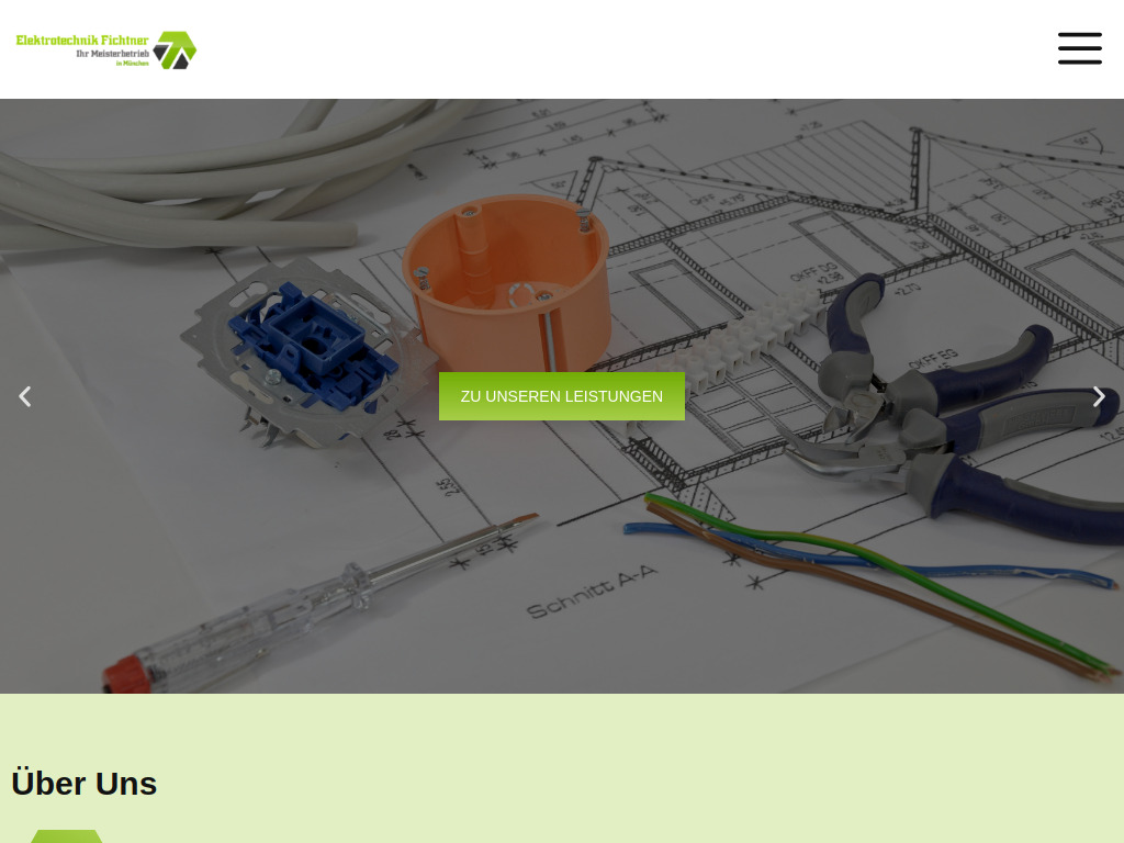 Website von Elektrotechnik Fichtner GmbH in München