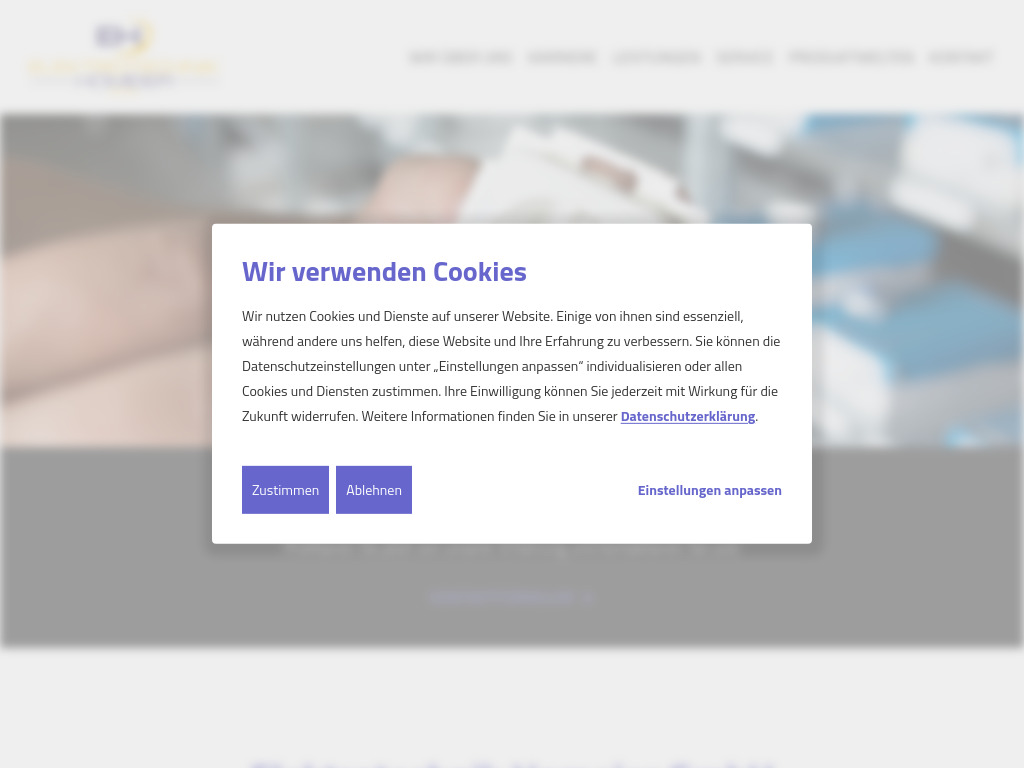 Website von Elektrotechnik Homeier