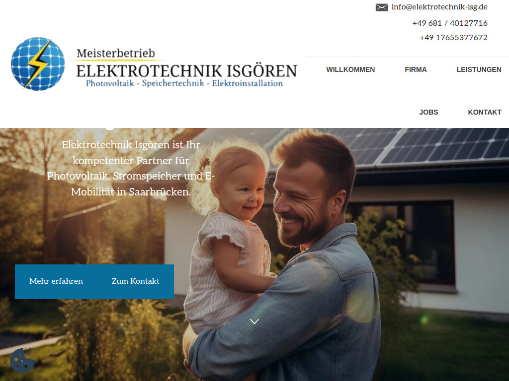 Website von Elektrotechnik İsgören in Saarbrücken