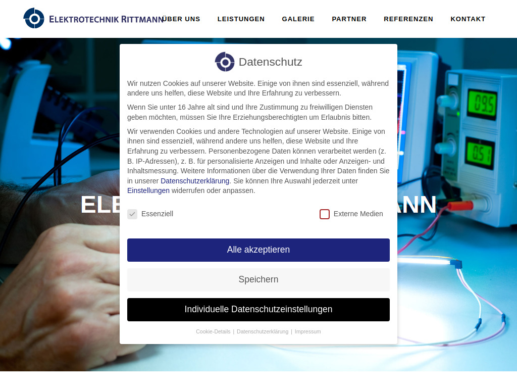 Website von Elektrotechnik Rittmann in Groß-Rohrheim