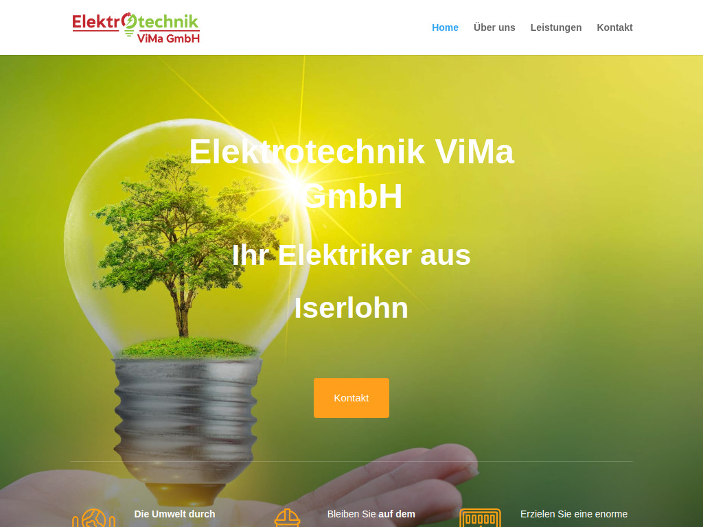 Website von Elektrotechnik ViMa GmbH in Iserlohn