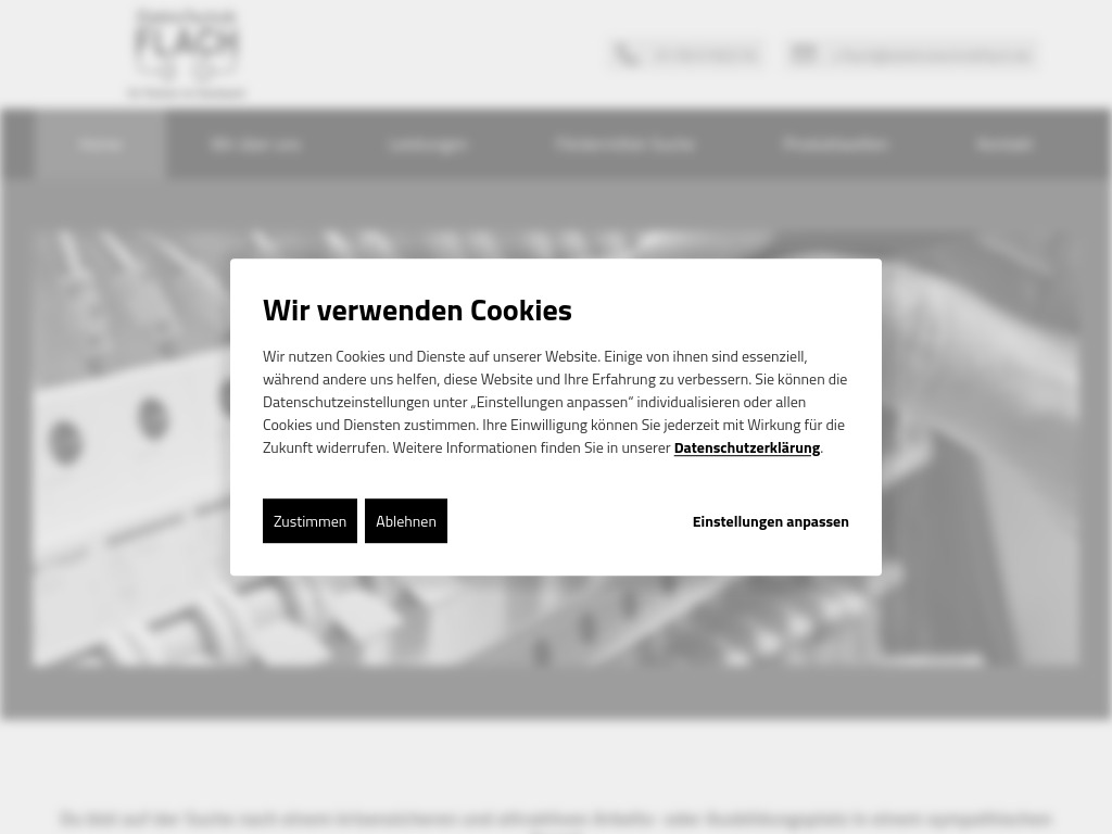 Website von Elektrotechnik Flach - Ihr Partner in Bad Soden