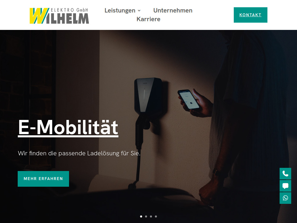 Website von Elektro Wilhelm GmbH in Eltville am Rhein
