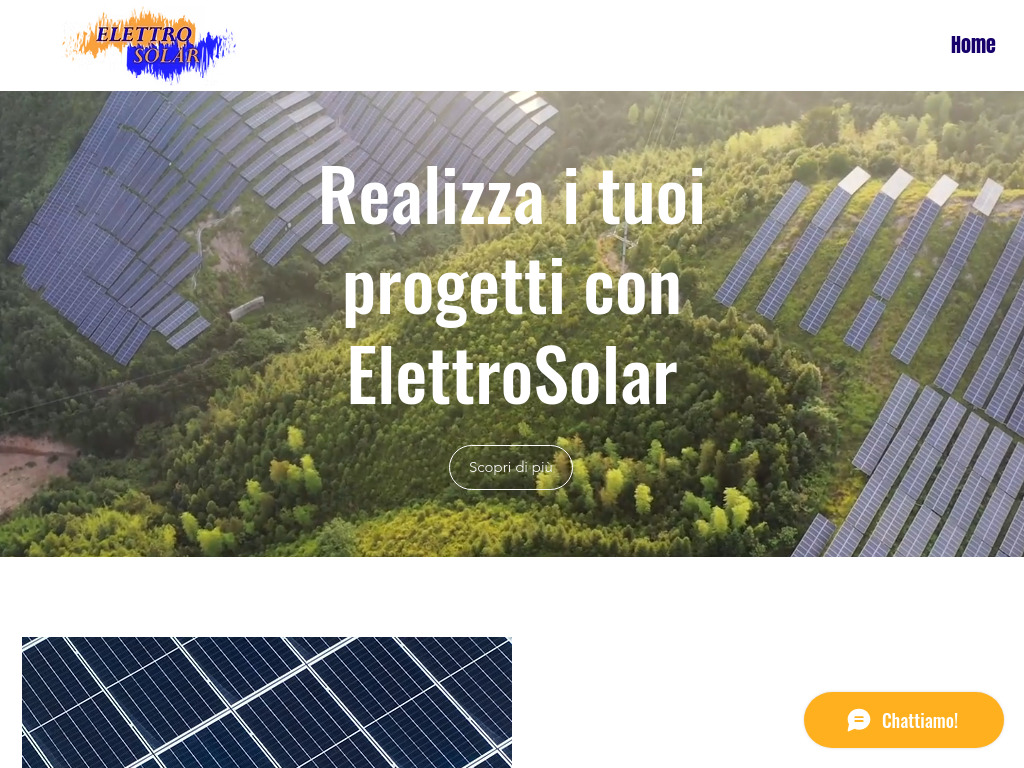 Website von Elettro Solar