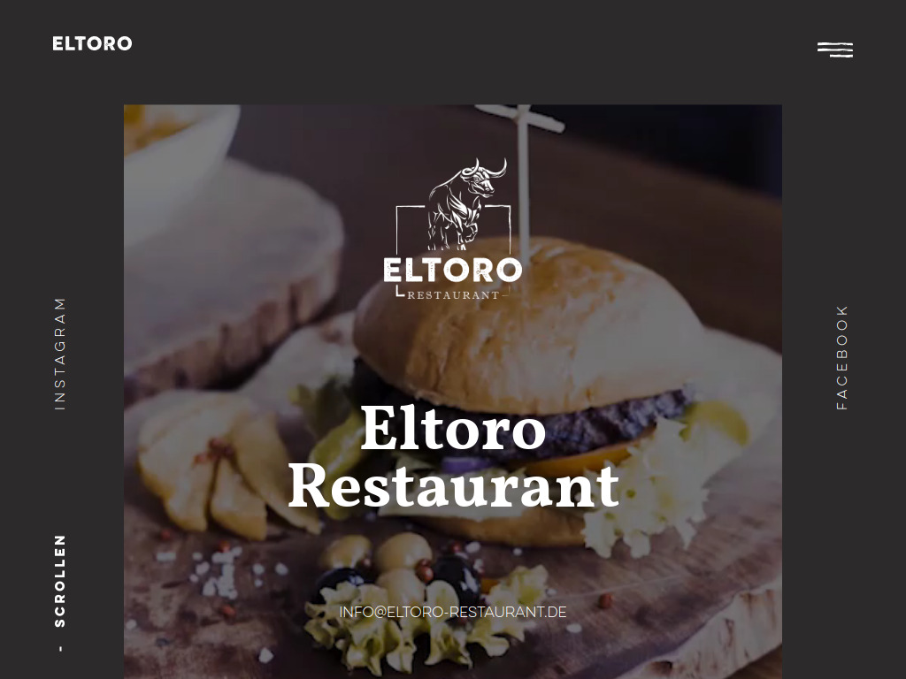Website von Eltoro Restaurant in Essingen