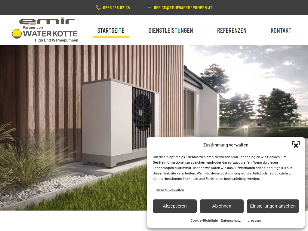 Website von Emir Krezović in Krems an der Donau