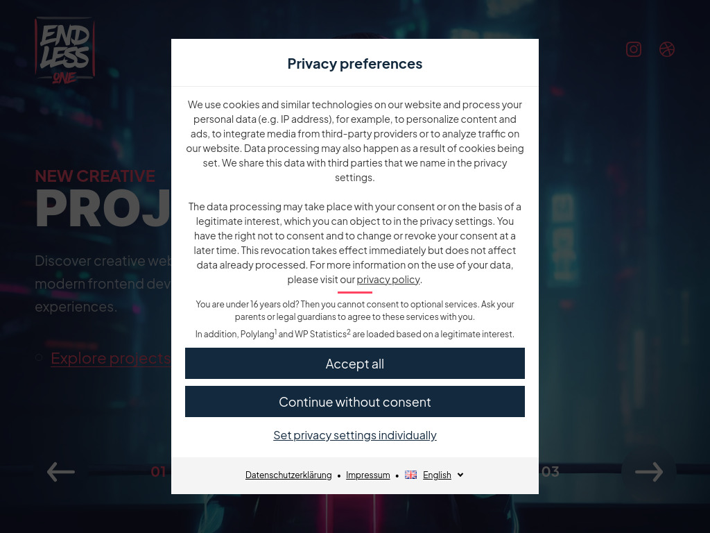 Website von Endless One in Kaiserslautern