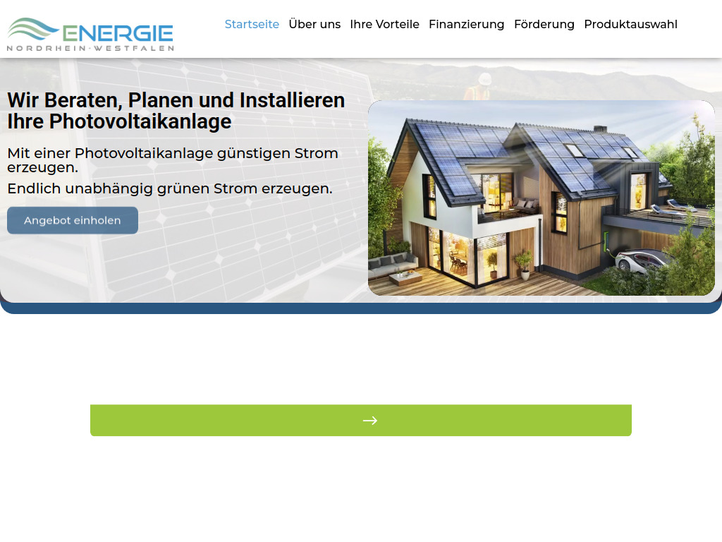 Website von Energie Nordrhein Westfalen GmbH in Dortmund