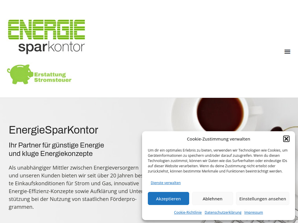 Website von Energiesparkontor in Wermelskirchen