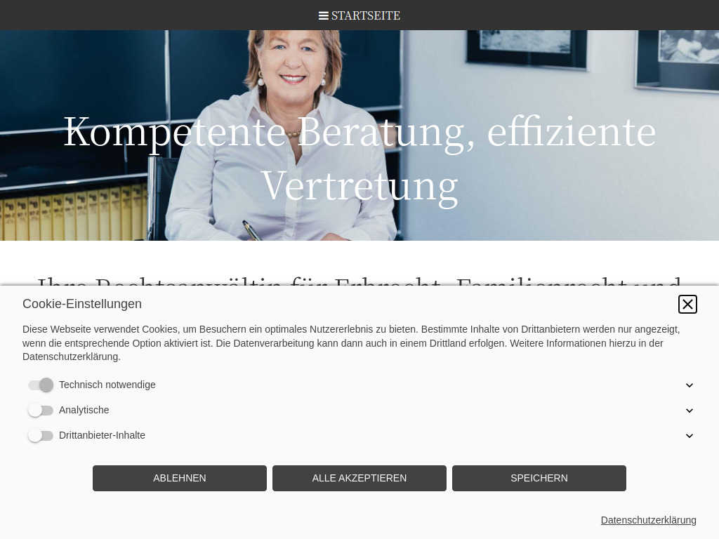 Website von Kanzlei von Heimburg in München