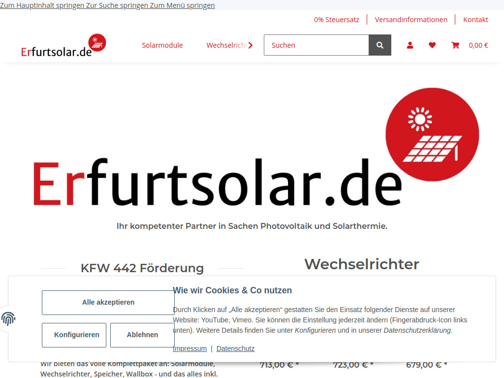 Website von Tino Schuchardt in Erfurt