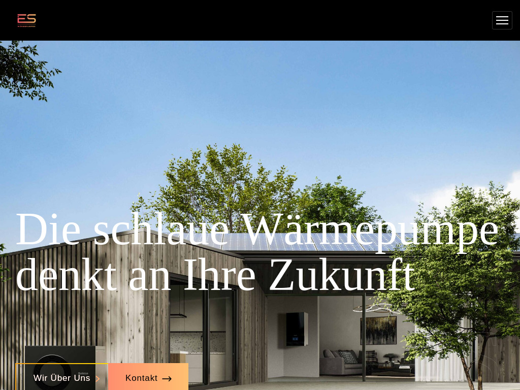 Website von E&S Wärmepumpen GmbH in Kevelaer