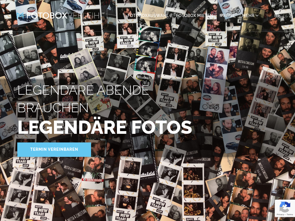 Website von Fotoboxverleih Bremen