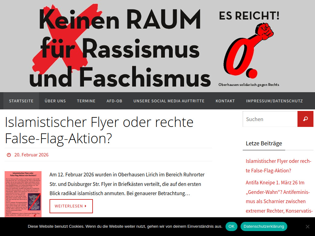 Website von esreicht-ob.de in Oberhausen