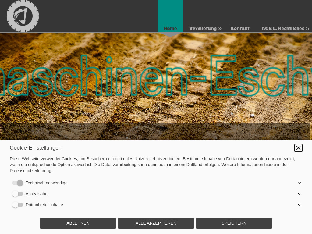 Website von Baumaschinen-Eschwege in Eschwege
