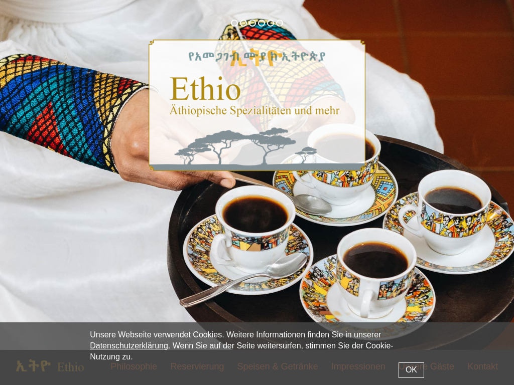 Website von Restaurant ETHIO Hamburg in Hamburg