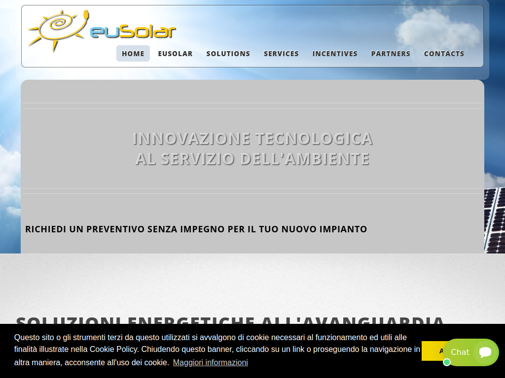 Website von euSOLAR