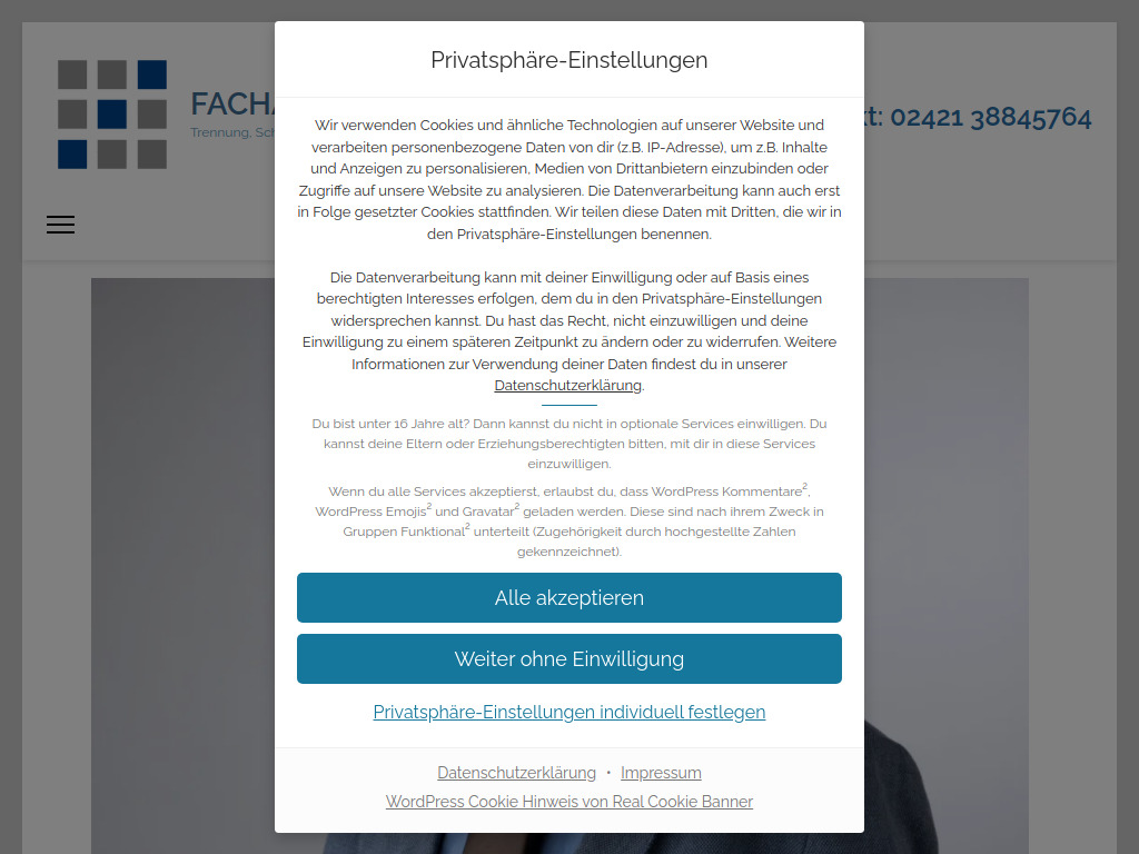 Website von RA Andreas Schwartmann in Düren