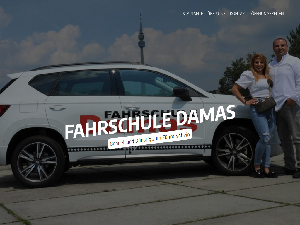 Website von Fahrschule Damas in Dortmund