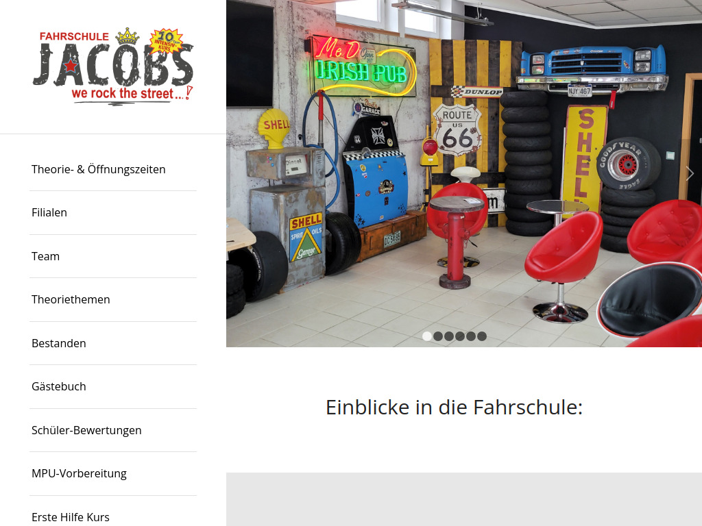 Website von Fahrschule Jacobs GmbH in Kreuzau